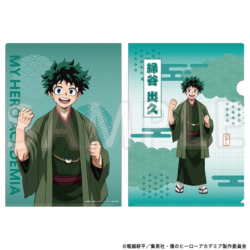 僕のヒーローアカデミア 描き下ろしA4クリアファイル 緑谷出久 TaS10th Ver.