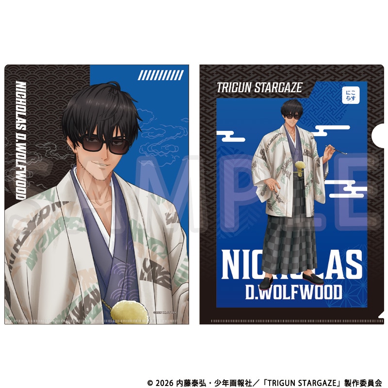 TRIGUN STARGAZE 描き下ろしA4クリアファイル ニコラス・D・ウルフウッド TaS10th Ver.
