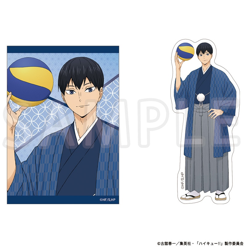 ハイキュー!! 描き下ろしステッカー2枚セット 影山飛雄 TaS10th Ver.