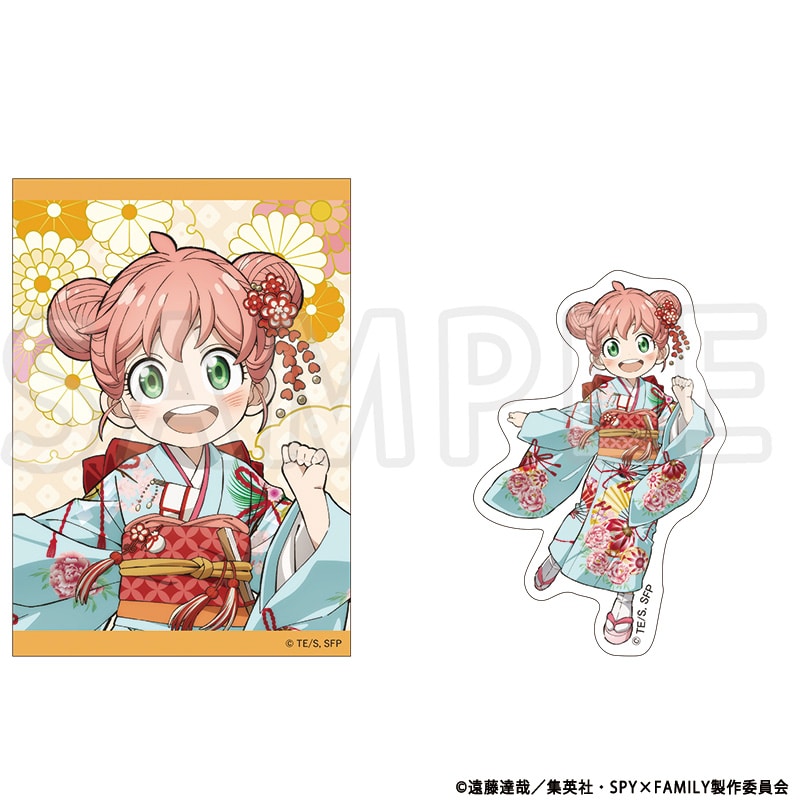 SPY×FAMILY 描き下ろしステッカー2枚セット アーニャ・フォージャー TaS10th Ver.