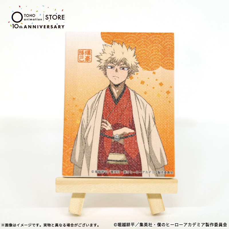 僕のヒーローアカデミア 描き下ろしイーゼル付きミニキャンバスマグネット 爆豪勝己 TaS10th Ver.
