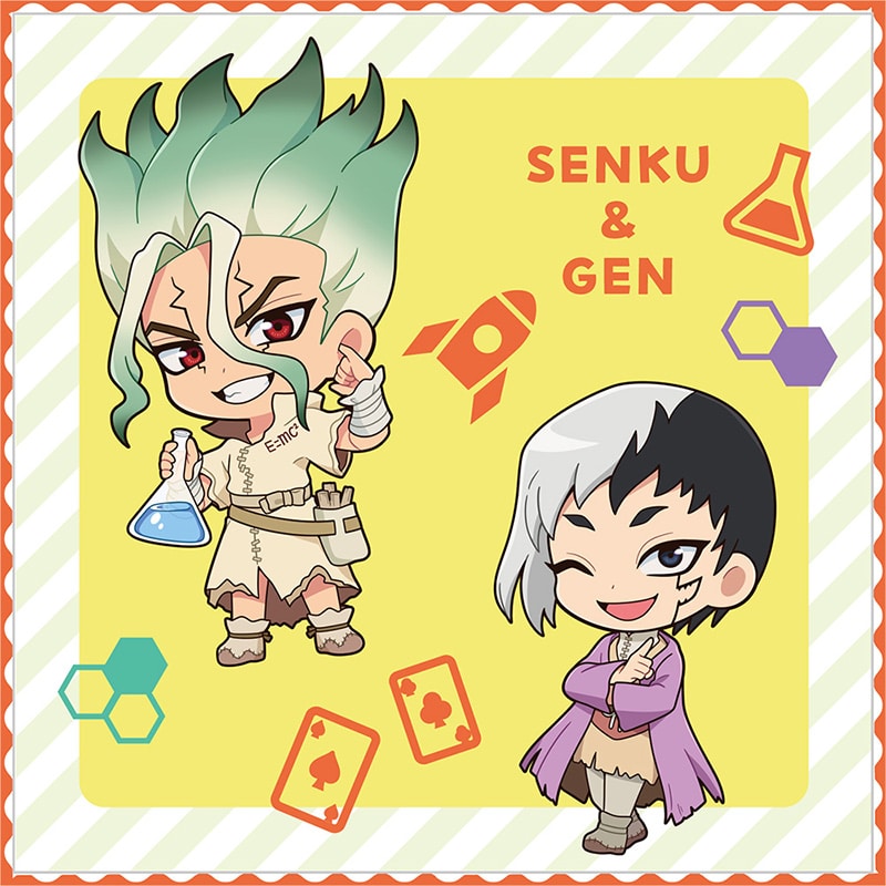 Dr.STONE 刺繍ミニタオル（石神千空、あさぎりゲン）