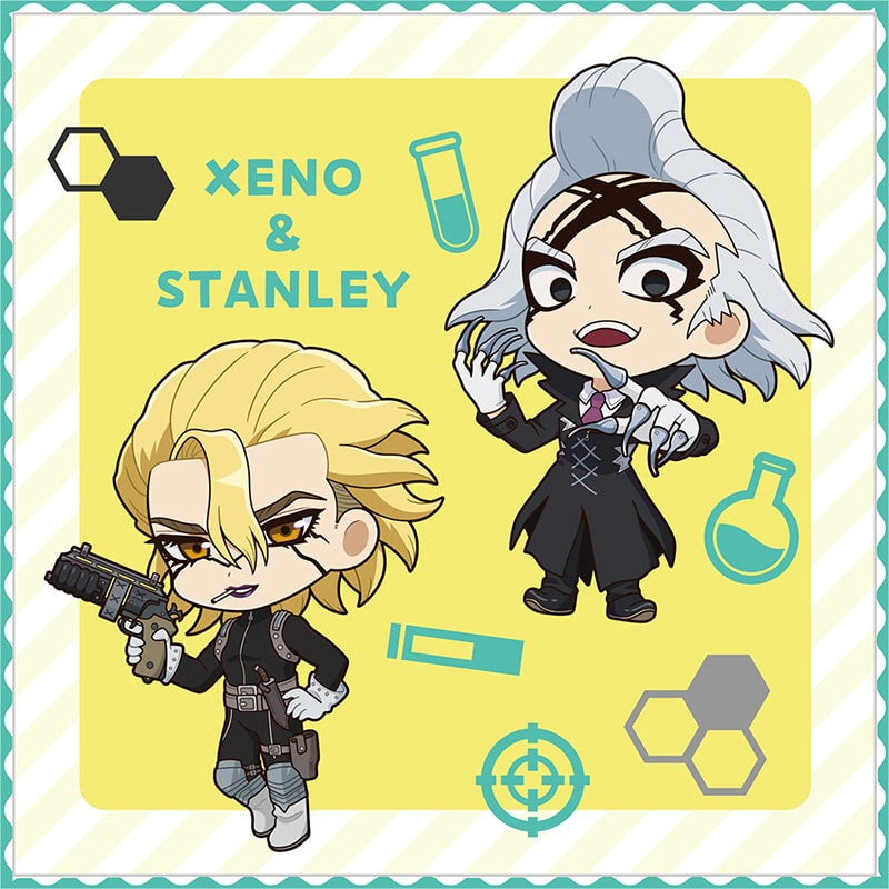 Dr.STONE 刺繍ミニタオル（Dr.ゼノ、スタンリー・スナイダー）