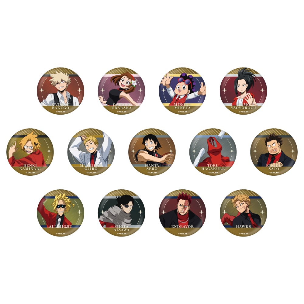 僕のヒーローアカデミア HERO×VILLAIN FES. トレーディングメタル缶バッジB 【全13種】 ランダム1個