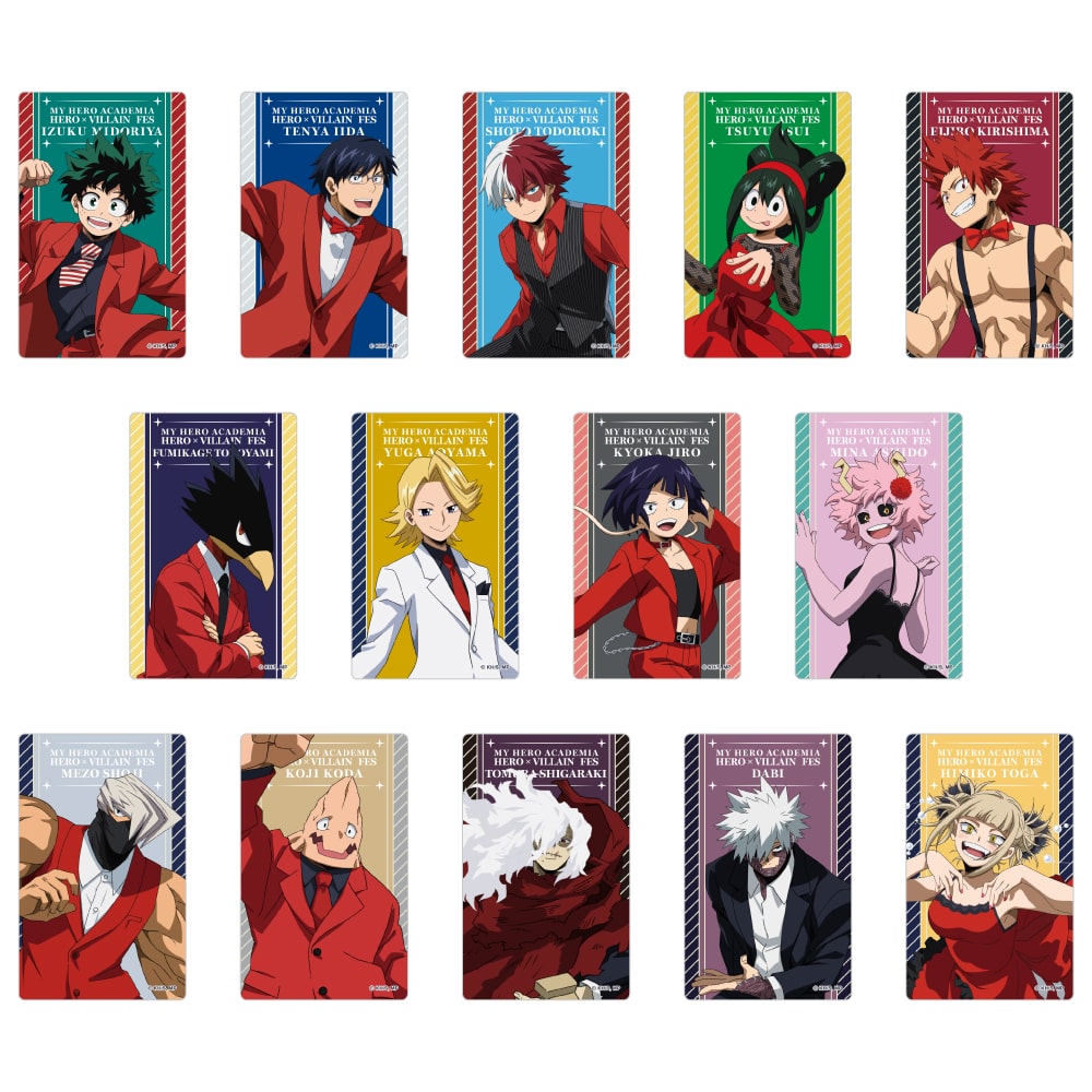 僕のヒーローアカデミア HERO×VILLAIN FES. トレーディングクリアカードA 【全14種】 コンプリートセット