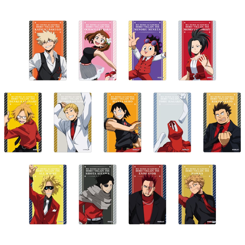 僕のヒーローアカデミア HERO×VILLAIN FES. トレーディングクリアカードB 【全13種】 ランダム1個