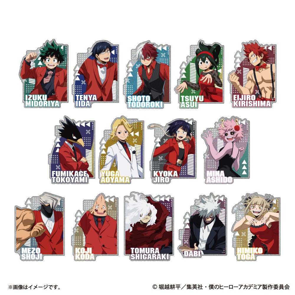 僕のヒーローアカデミア HERO×VILLAIN FES. トレーディングホロステッカーA 【全14種】 ランダム1個