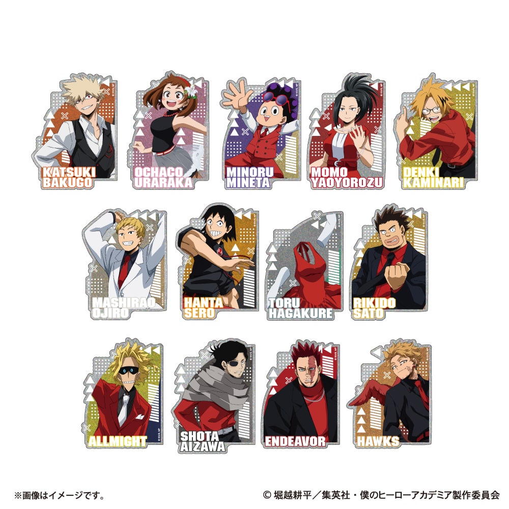 僕のヒーローアカデミア HERO×VILLAIN FES. トレーディングホロステッカーB 【全13種】 ランダム1個