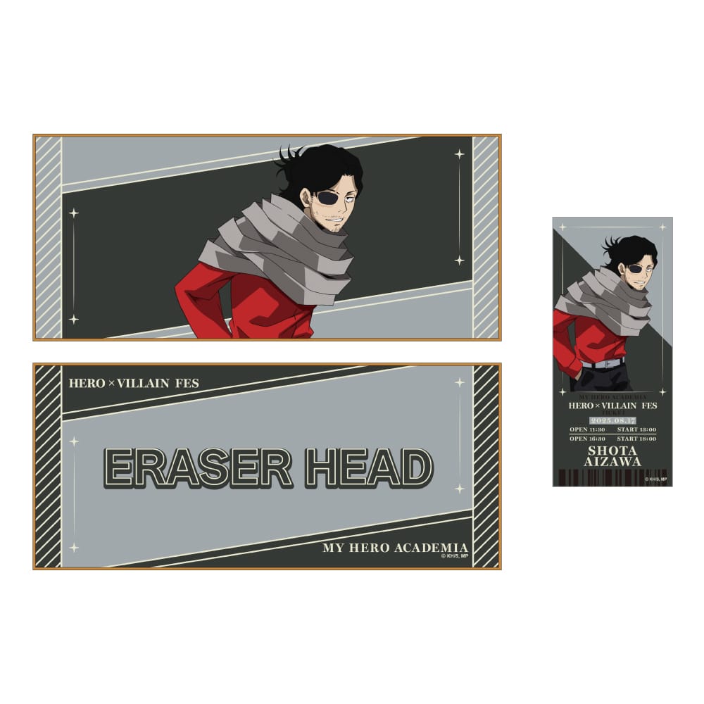 僕のヒーローアカデミア HERO×VILLAIN FES. キャラクタークロス＆チケット風カードセット 相澤消太