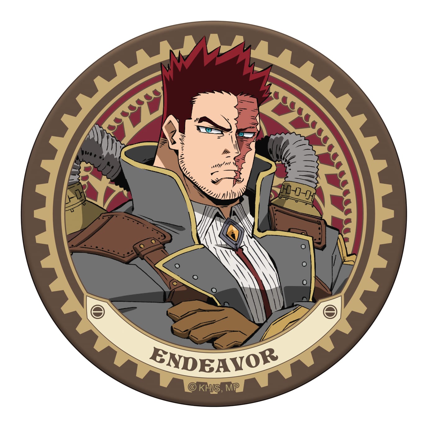 僕のヒーローアカデミア レザーコースター／エンデヴァー スチームパンクVer.