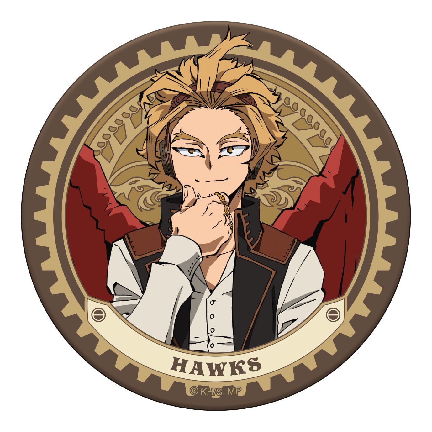 僕のヒーローアカデミア レザーコースター／ホークス スチームパンクVer.