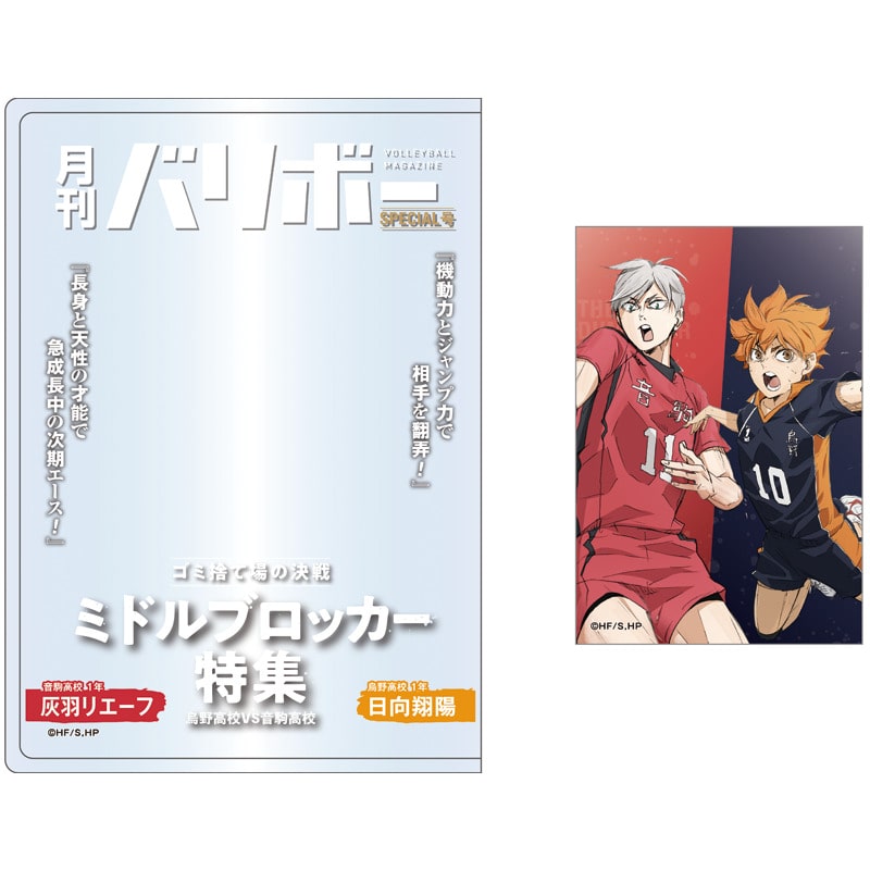 ハイキュー!! カードケース＆カードセット 月刊バリボー第2弾（日向翔陽・灰羽リエーフ）