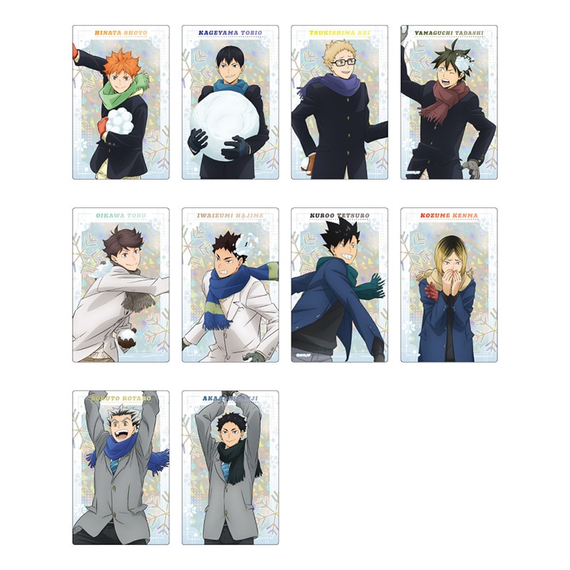 ハイキュー!! ホログラムトレーディングクリアカード 雪合戦Ver.【全10種】 コンプリートセット