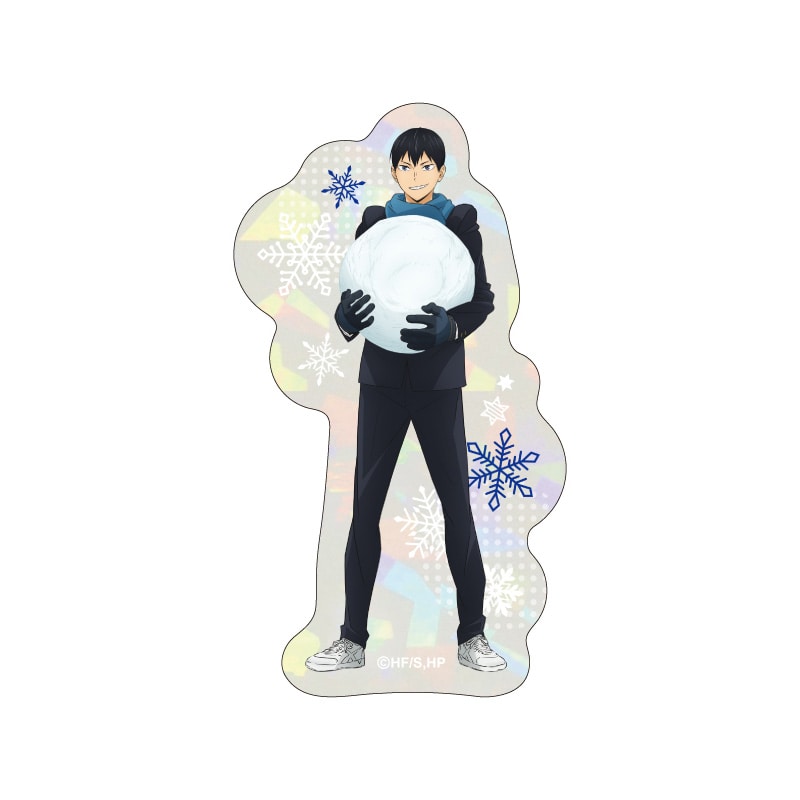 ハイキュー!! ホログラムダイカットステッカー 影山飛雄 雪合戦Ver.