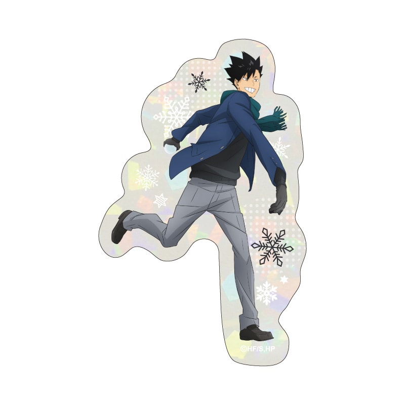 ハイキュー!! ホログラムダイカットステッカー 黒尾鉄朗 雪合戦Ver.