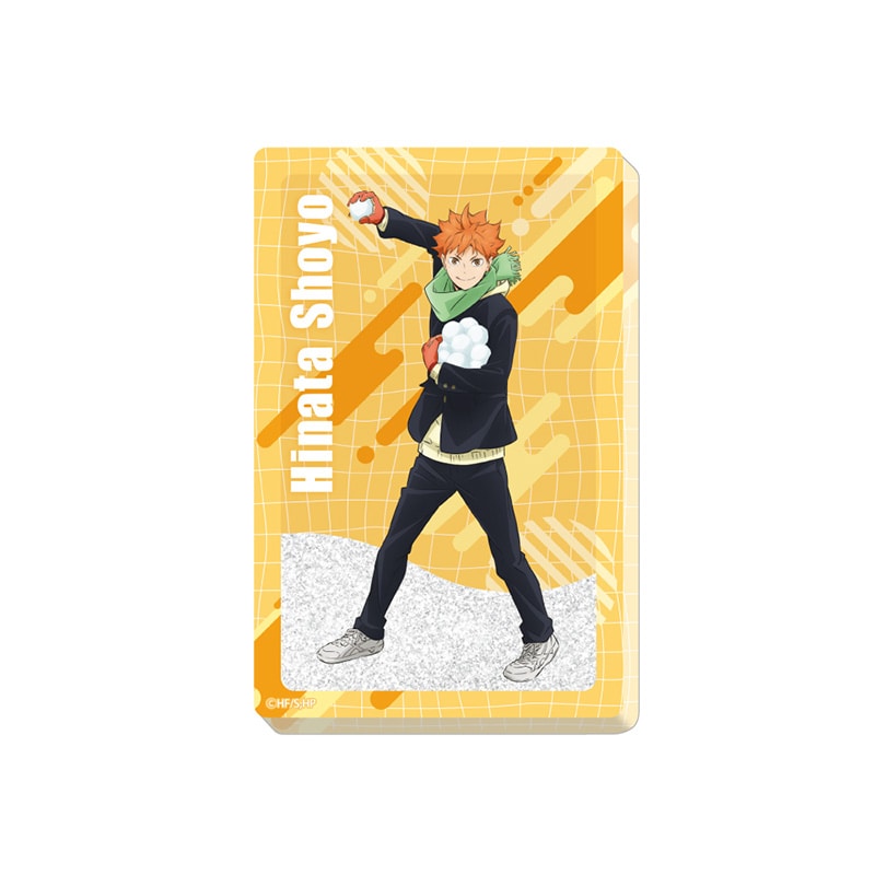 ハイキュー!! グリッターアクリルブロック 日向翔陽 雪合戦Ver.
