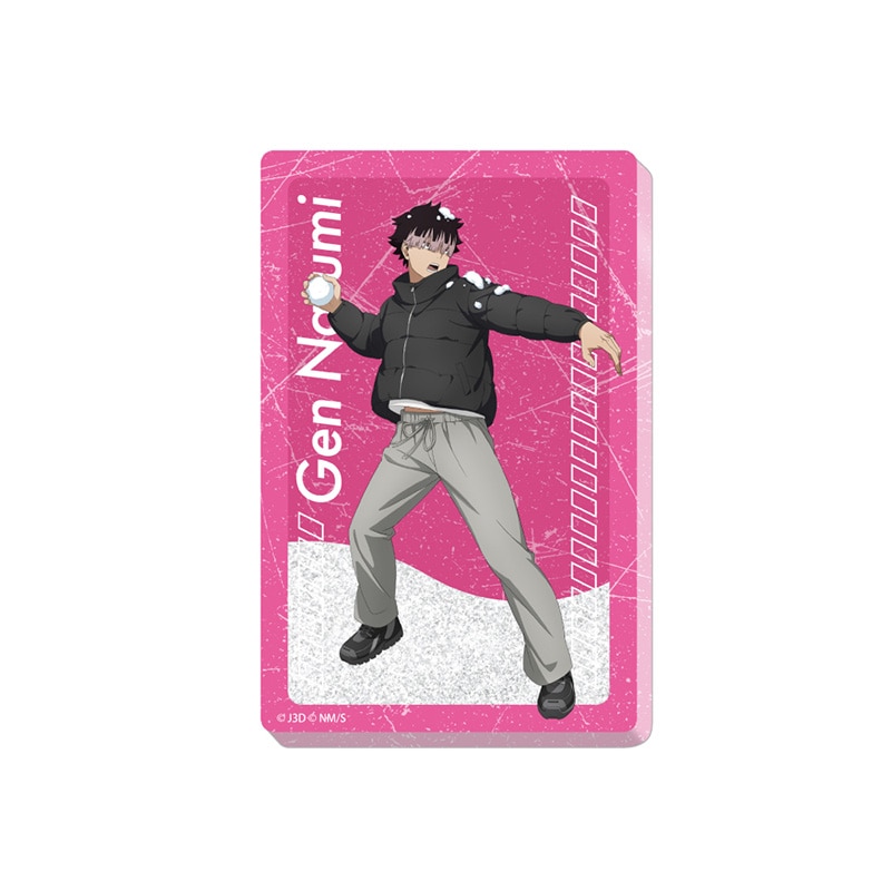 怪獣８号 グリッターアクリルブロック 鳴海 弦 雪合戦Ver.