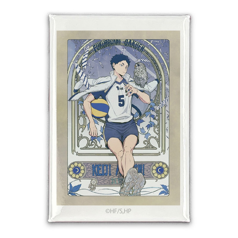 ハイキュー!! 赤葦京治 スクエア缶バッジ 飛翔Ver.