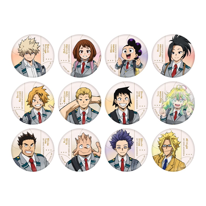 僕のヒーローアカデミア エピローグビジュアル トレーディング箔押し缶バッジ B 【全12種】 ランダム1個