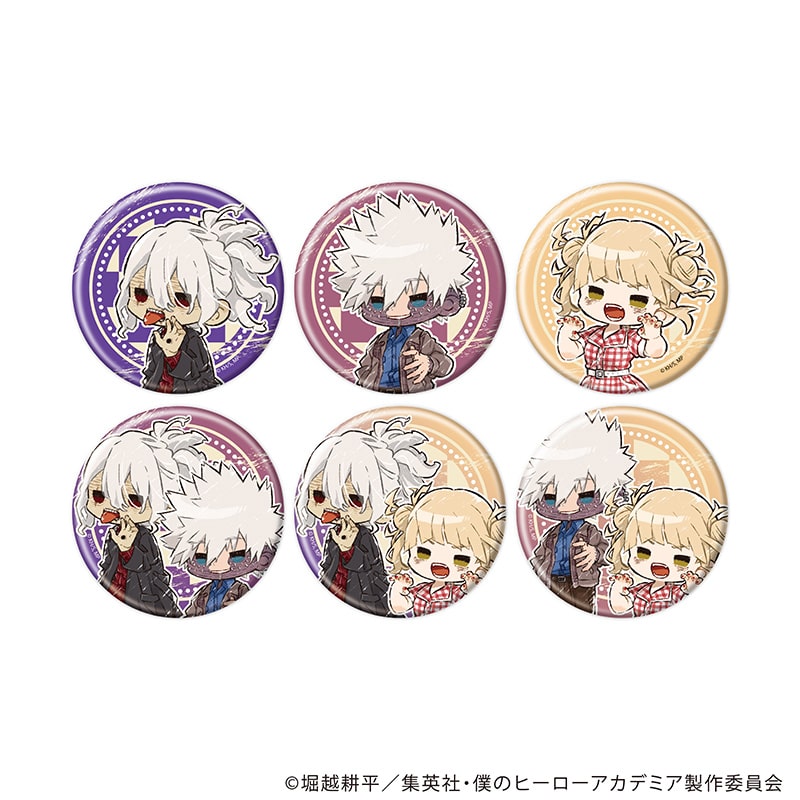 僕のヒーローアカデミア グラフアート トレーディング缶バッジ アメリカンレトロVer. 敵＜ヴィラン＞ 【全6種】 ランダム1個
