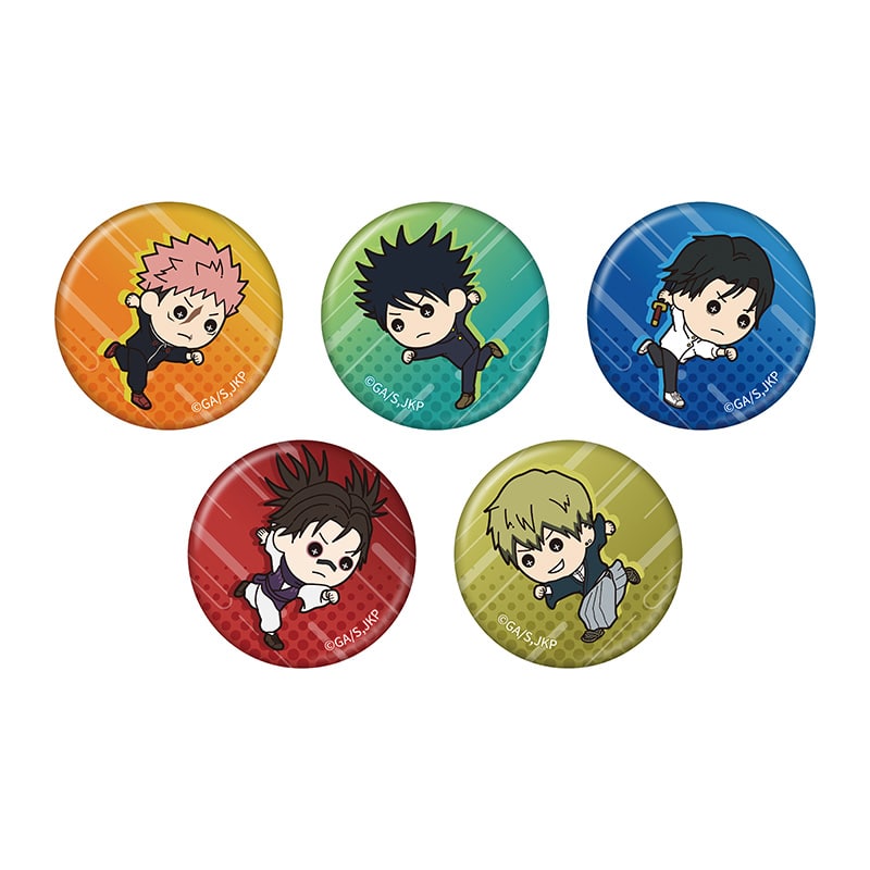 呪術廻戦 ミニ缶バッジ５個セット たすっこ 疾走Ver.