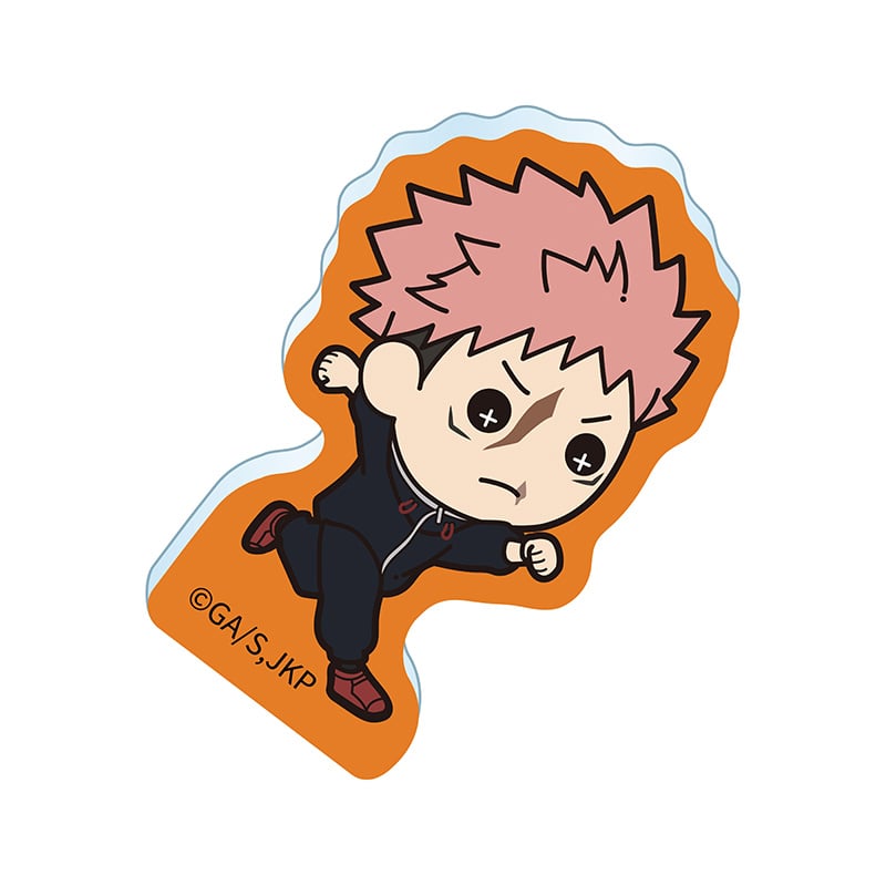 呪術廻戦 ミニアクリルステッカー 虎杖悠仁 たすっこ 疾走Ver.