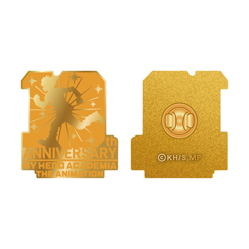 僕のヒーローアカデミア TVアニメ10周年 ロゴピンバッジ