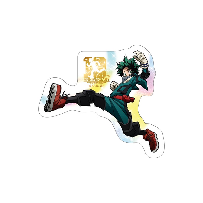 僕のヒーローアカデミア TVアニメ10周年スペシャルビジュアル ダイカットステッカー  F