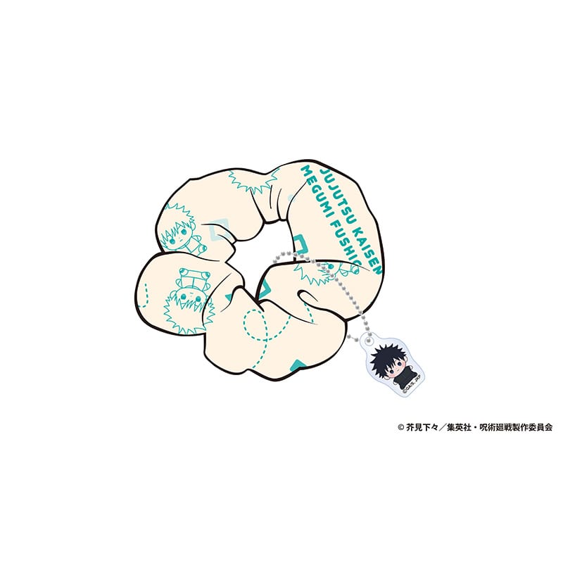 呪術廻戦 死滅回游 もっちび チャーム付きシュシュ 伏黒 恵