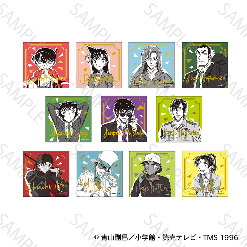 TVアニメ「名探偵コナン」 謎ファイルコレクション2026 TD箔押しスクエア缶バッジ【全11種】