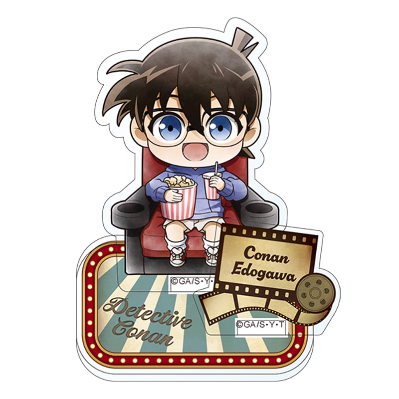 TVアニメ「名探偵コナン」アクリルスタンド 江戸川コナン ミニキャラ 映画鑑賞