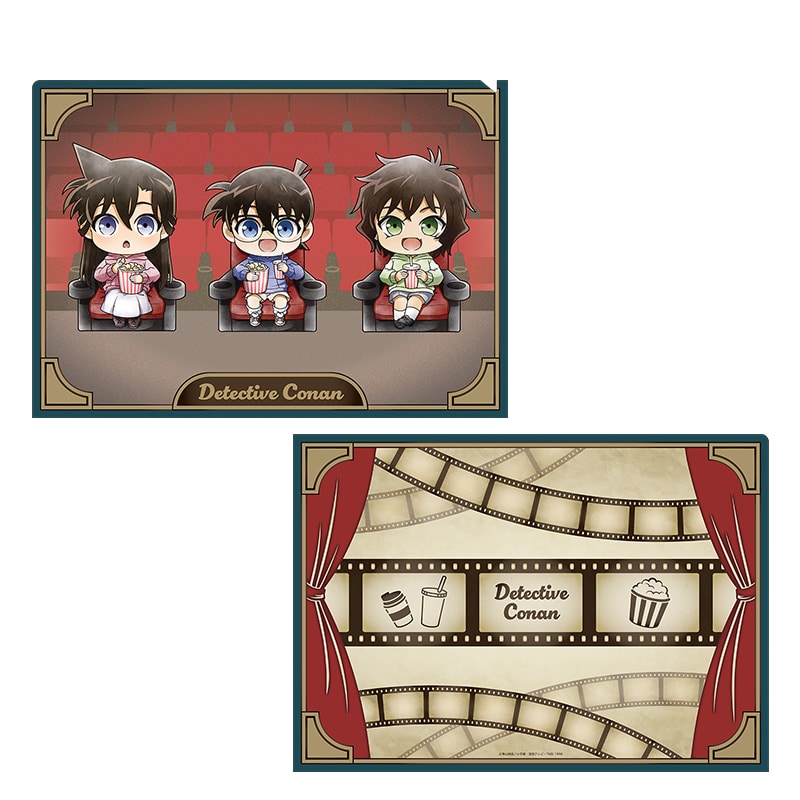 TVアニメ「名探偵コナン」 クリアファイル 江戸川コナン・毛利 蘭・世良真純 ミニキャラ 映画鑑賞