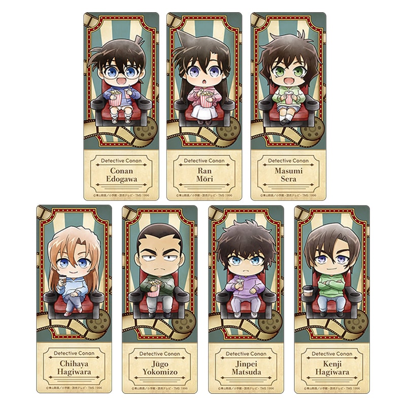 TVアニメ「名探偵コナン」 クリアしおりコレクション ミニキャラ 映画鑑賞