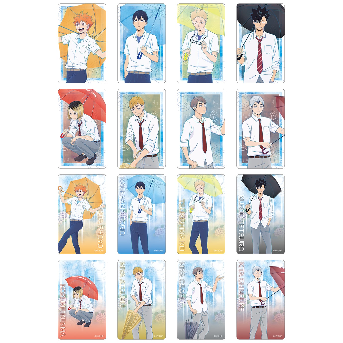 ハイキュー!! トレーディングクリアカードセレクション【全16種】コンプリートセット