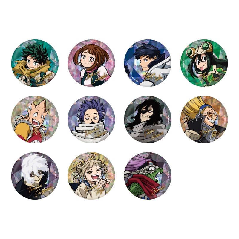 僕のヒーローアカデミア TVアニメ10周年キービジュアル トレーディングホロ缶バッジ A 【全11種】 ランダム1個