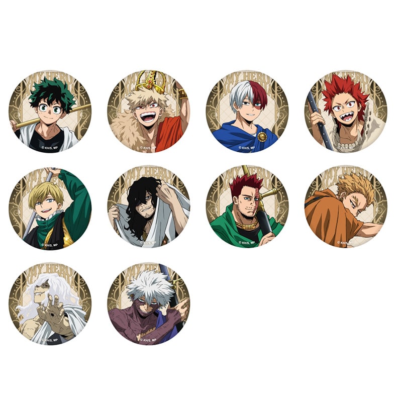 僕のヒーローアカデミア トレーディングマット缶バッジ 十傑シリーズ「REUNION Ver.」 【全10種】 コンプリートセット