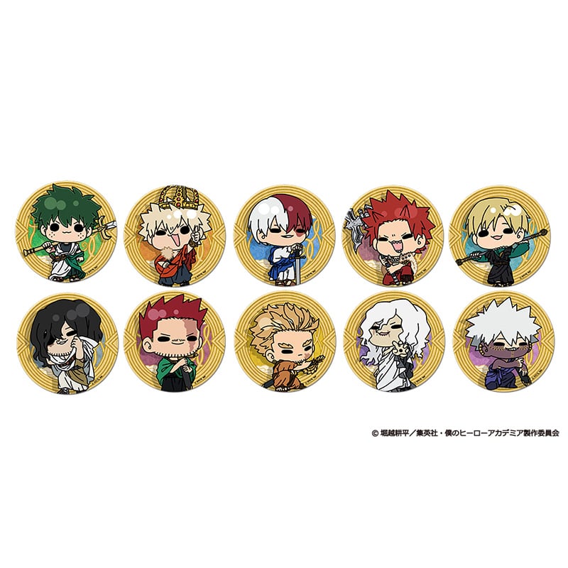 僕のヒーローアカデミア 十傑シリーズ「REUNION Ver.」 mochocho トレーディング3way缶バッジ 【全10種】 ランダム1個