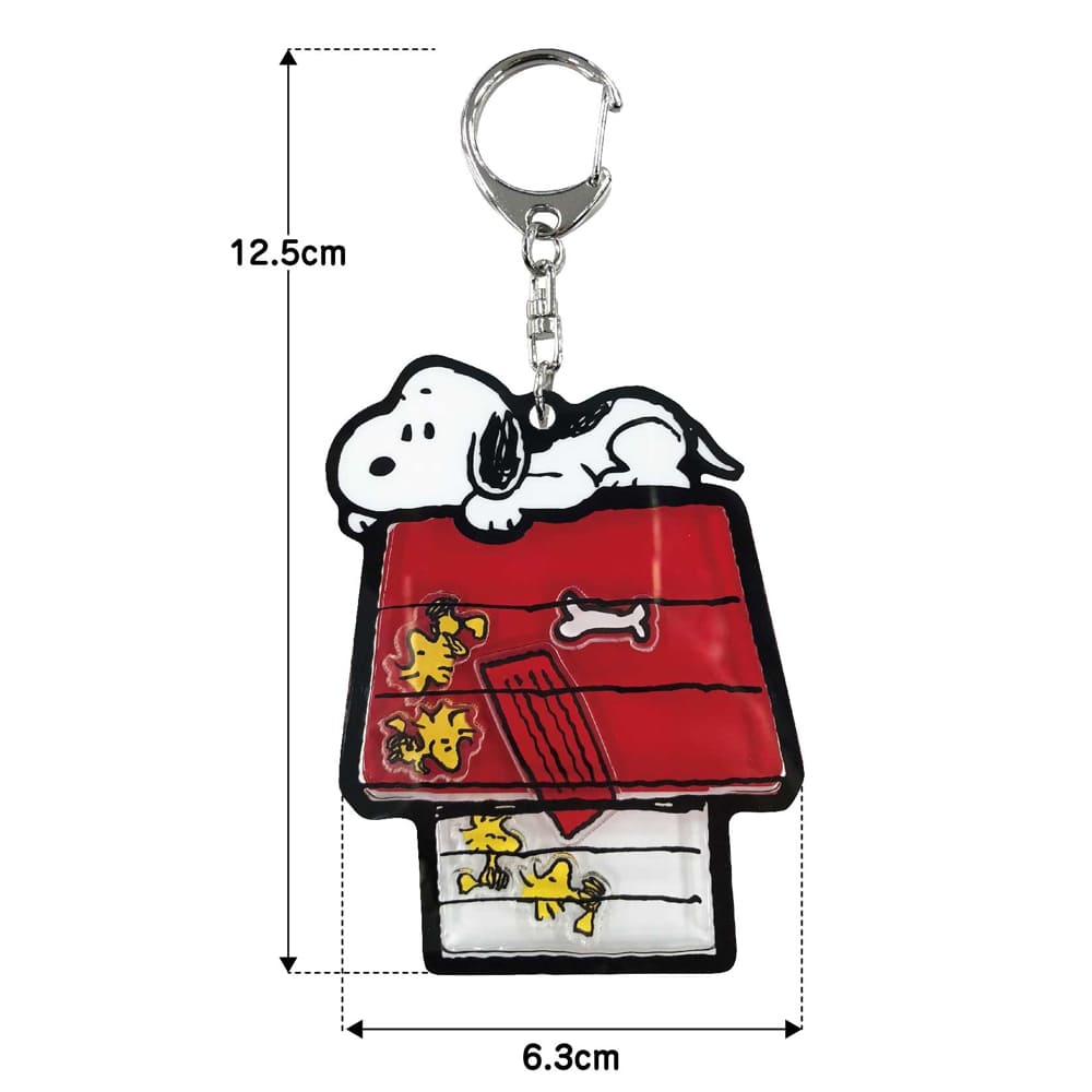 スヌーピー シャカシャカアクリルキーホルダー（ドッグハウス）