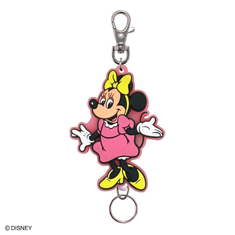 WDラバーリールキーホルダー（ミニーマウス）