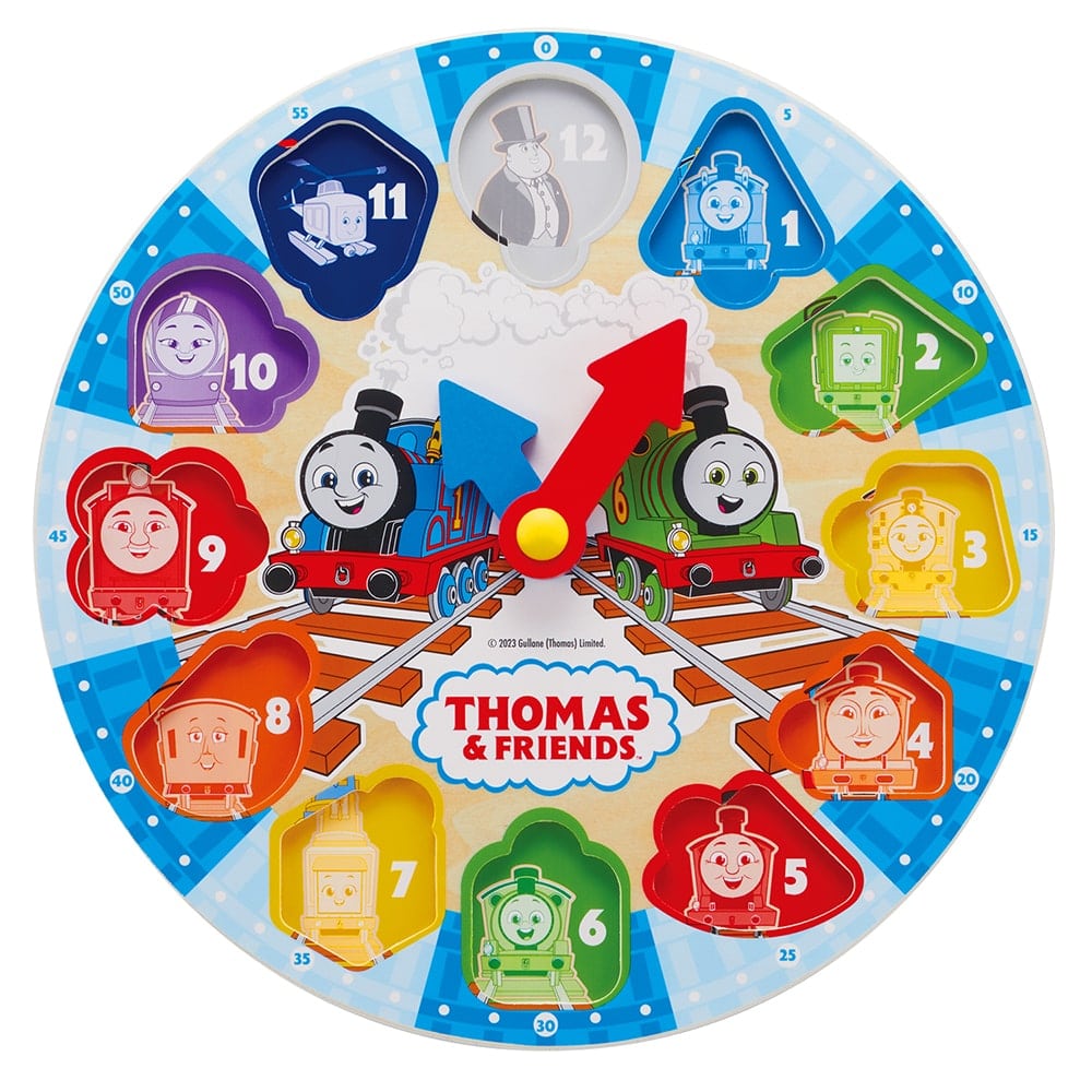 きかんしゃトーマス 木製とけいパズル
