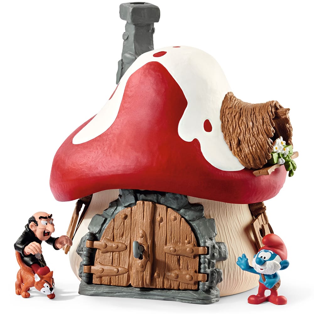 スマーフのおうちとフィギュア2体