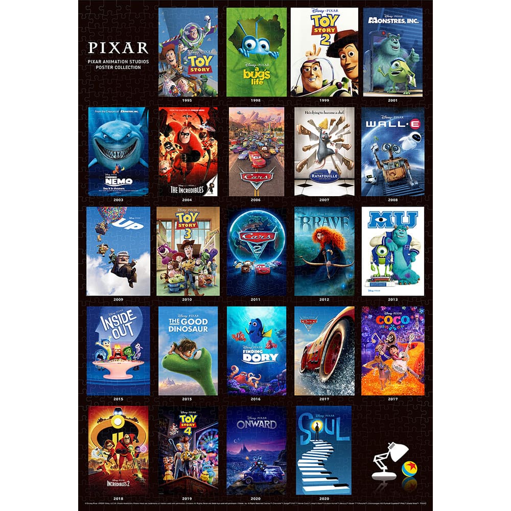 PIXAR ANIMATION STUDIOS POSTER COLLECTION パズル（1000P）