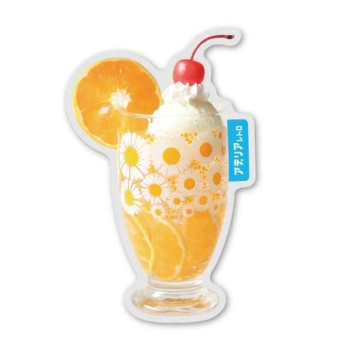 アデリアレトロ透明ステッカー クリームソーダ7