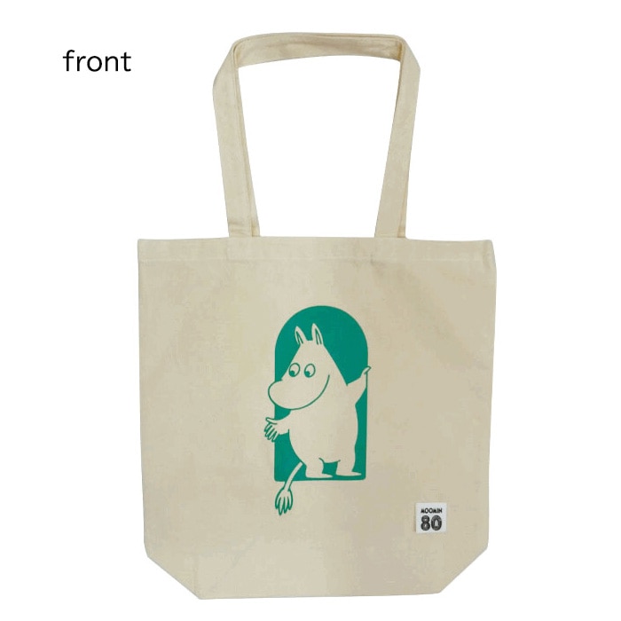 ムーミン80周年 80th記念 トートバッグA4対応 MOOMIN（NL×GN）