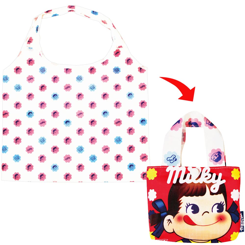 エコバッグ　ペコちゃん（レッド）