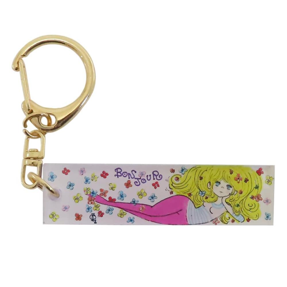 水森亜土 アクリルスティックキーホルダー／bonjour