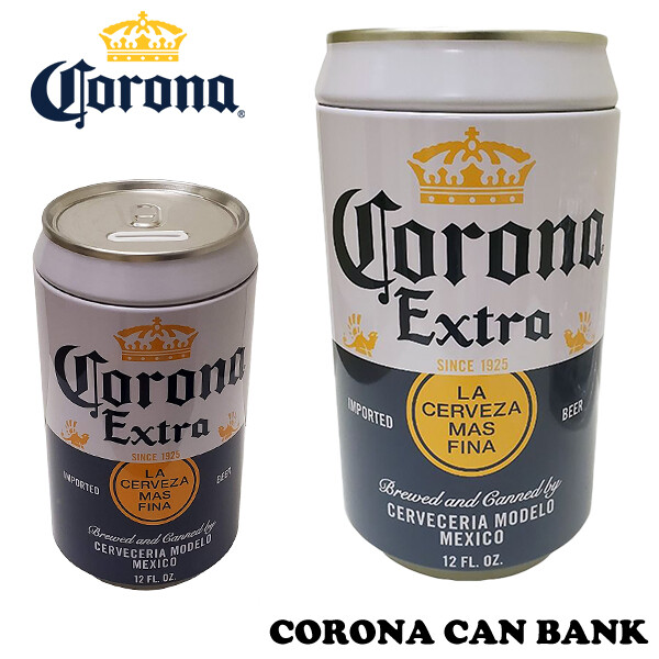 CORONA コロナ ブリキ 缶 バンク