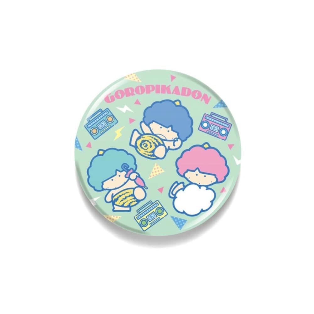 ゴロピカドン サンリオ懐かしい80年シリーズ76mm缶バッジLCB-325
