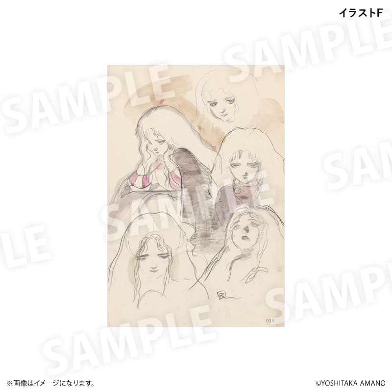 天使のたまご　スクエア缶バッジ　イラストF