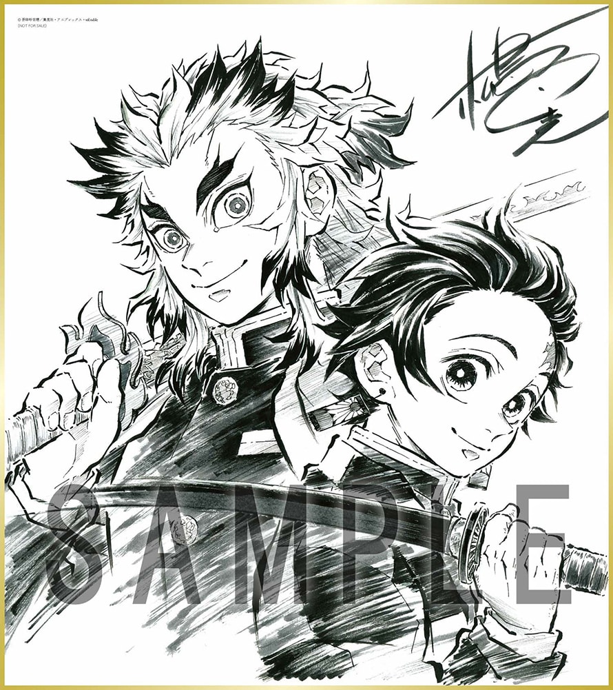 キャラクターデザイン・松島 晃描き下ろし色紙